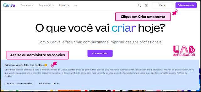Passo a Passo: Como Criar uma Conta no Canva