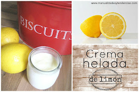 Cómo hacer crema helada de limón