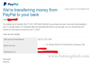 Berbagi info cara mencairkan uang dari paypal ke rekening bank,withdraw paypal tanpa verifikasi,cara mengambil duit dollar dari paypal ke rekening bank lokal