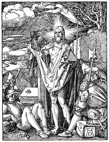 Risurrezione di Cristo - Piccola Passione 1511 - Albrecht Dürer - British Museum Londra