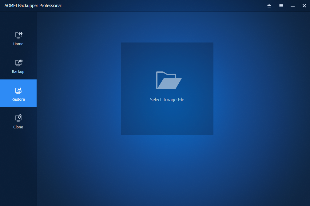 AOMEI Backupper Backup and restore