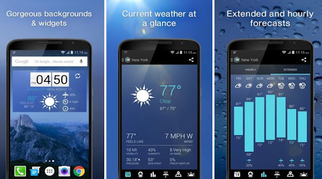 Aplikasi 1Weather: Weather Forecast