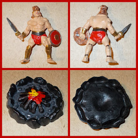 Mixed Plastic and Other Vintage and Modern Toy Soldier Model Figure and Other Accessories Fantasy Warrior Conan Flash Gordon He-Man Camp Fire