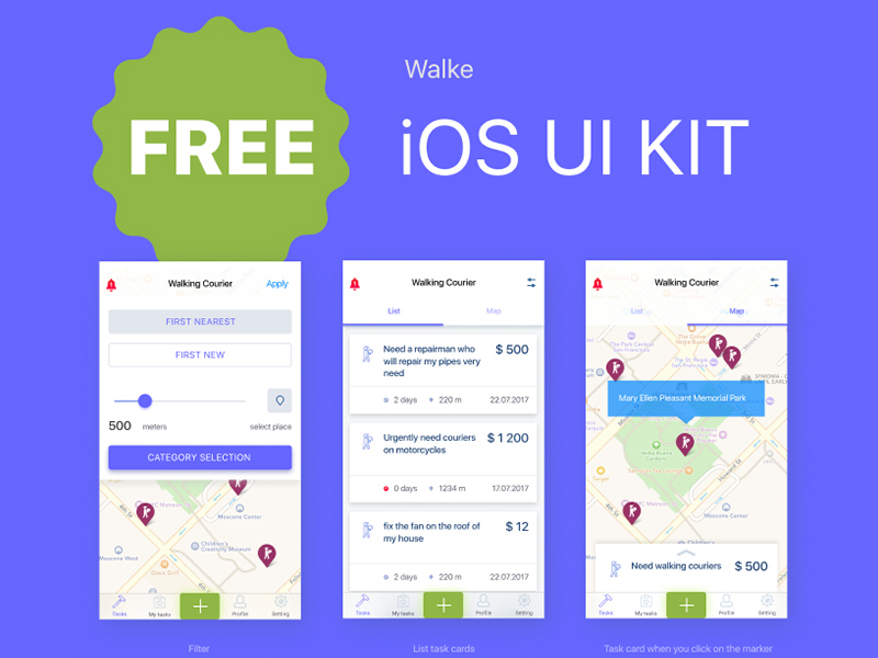 iOS UI Kit Walke iOS UI Kit Walke