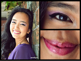 Violet eyes & Fuchsia lips @ Beauty Bunker