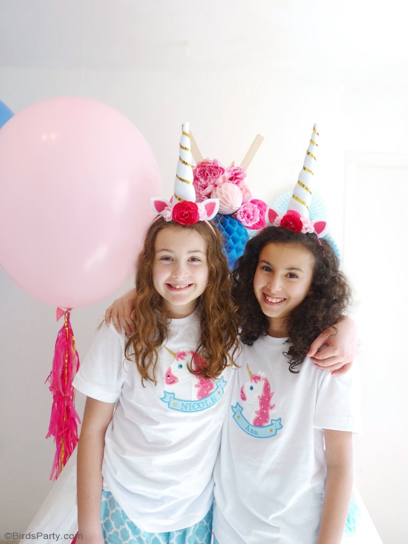 DIY Serre-Tête Licorne - apprendre à faire un joli accessoire mode pour les déguisement de fêtes anniversaire photo booth or Halloween! by BirdsParty.fr