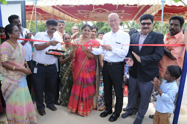 Mr Akito Tachibana MD Toyota Kirlsokar Motor inaugurates 10th Water Purification Unit