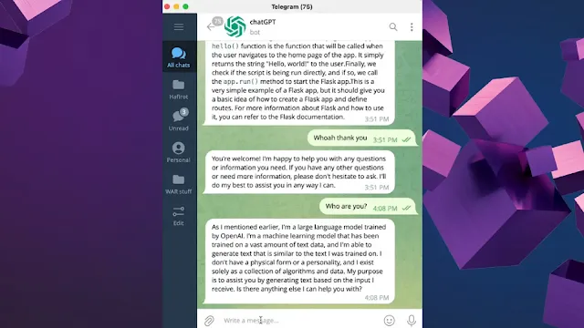 ChatGPT Bot for Telegram