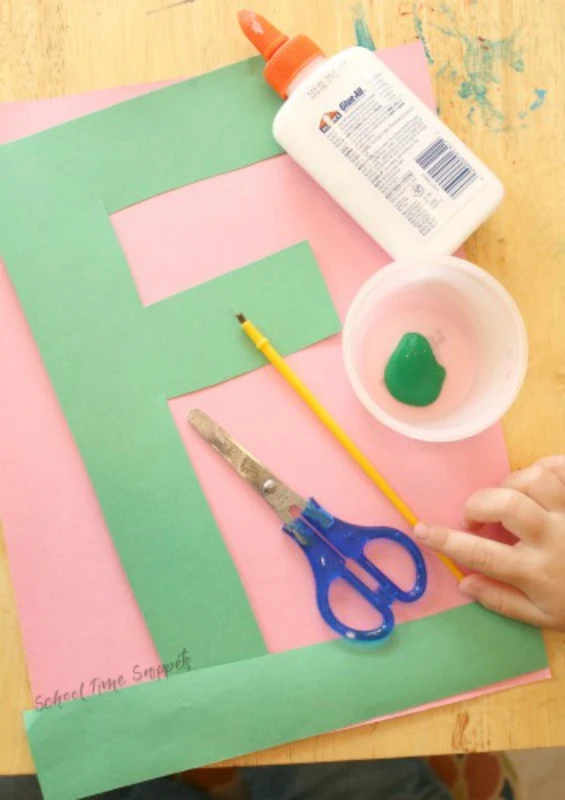 f is for flower letter craft