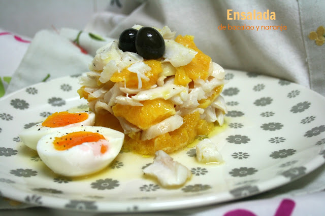 Ensalada de bacalao y naranja  