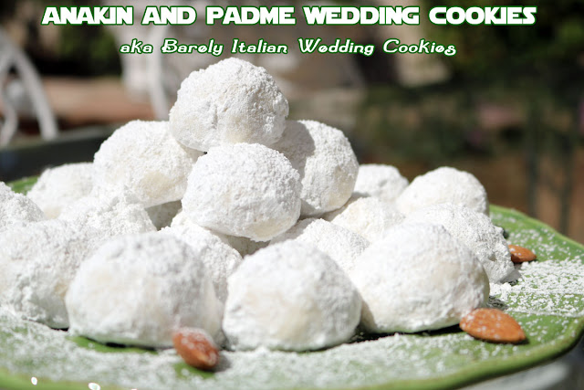 Barely Italian Wedding Cookies Recipe AKA Star Wars Wedding Cookies