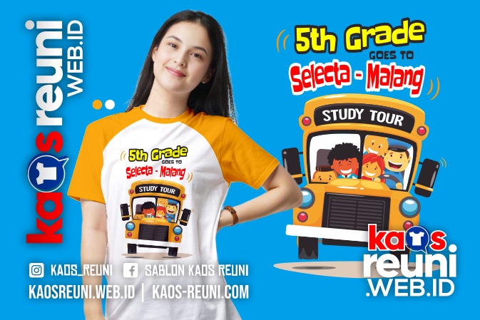 5TH Grade Selecta Malang - Desain Sablon Kaos Reuni Alumni