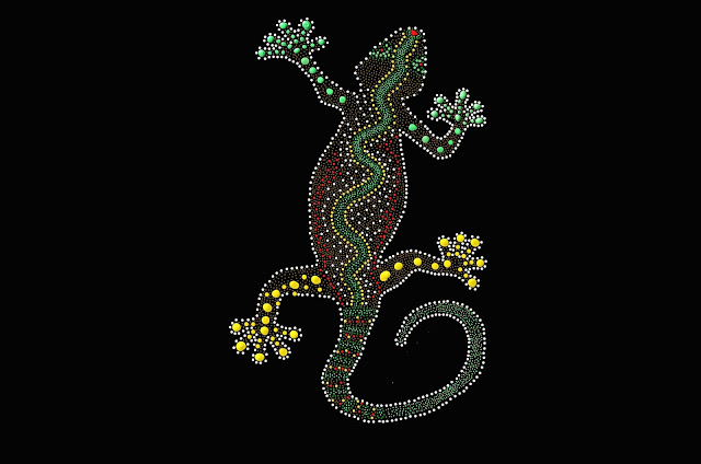 lizard dot art image from diapicard from Pixabay