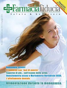 FarmaciaFiducia. Salute & benessere 42 - Maggio & Giugno 2012 | TRUE PDF | Mensile | Medicina | Farmacia | Salute
La nascita di FarmaciaFiducia risale al dicembre 1981 su sollecitazione di un gruppo di medici e farmacisti che trovavano logico ed opportuno comunicare al pubblico i rudimenti della cultura medica di base.
E’ stata quindi una motivazione di «solidarietà sociale» a far nascere l’iniziativa sulla carta stampata.
E’ fuori dubbio che l’intuizione di allora si é rivelata esatta e confermata negli anni.
Il canale di distribuzione prescelto é stato quello al momento più logico e naturale: la Farmacia.
I testi sono scritti da medici o da farmacisti a seconda delle rispettive competenze utilizzando un linguaggio rigorosamente scientifico anche se adatto alle esigenze di un lettore «non addetto ai lavori».