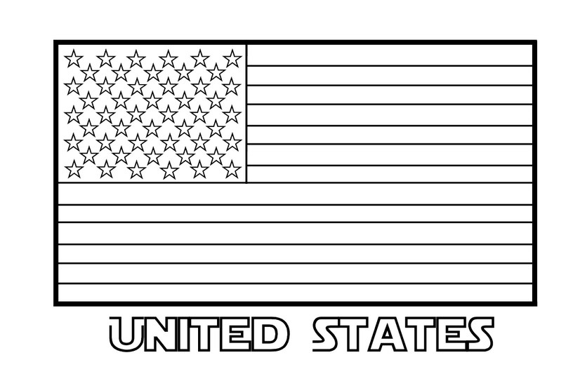Download American flag coloring pictures