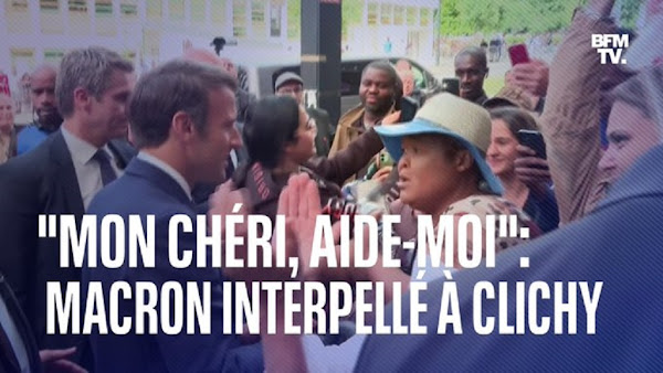 [VIDEO] - « Mon chéri, aide-moi ! » Macron interloqué lors d'une scène très inattendue