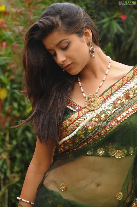 Madhurimaupcoming hot Telugu Actresslow waist see through saree showseducing exposuresexy in green wallpapers