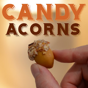 Candy Acorns with Pecans