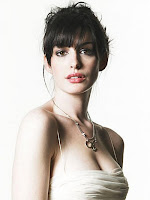 Anne Hathaway's pale skin is beautiful.