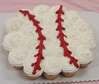 Baseball Cupcake arrangement