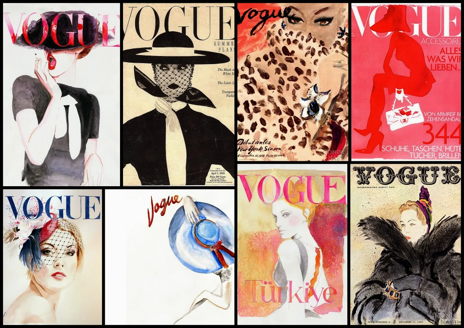 Special Selection of Vogue Magazine Covers.