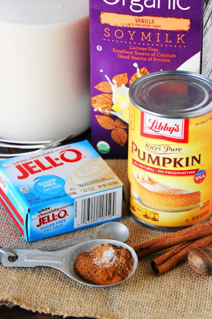 Image of Ingredients to make White Chocolate Pumpkin Nog