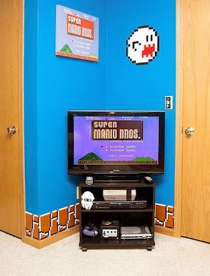 Super Mario Bros. themed bedroom 