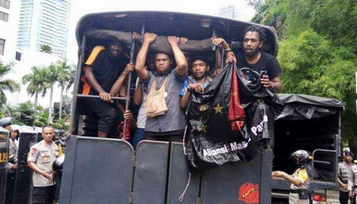 Penangkapan massal di Indonesia selama protes Papua Barat Penentuan Nasib Sendiri