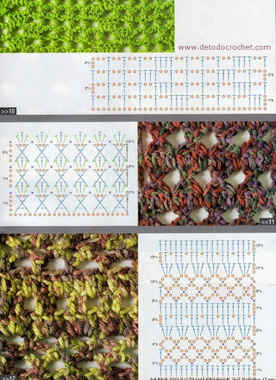 diagramas de puntos crochet