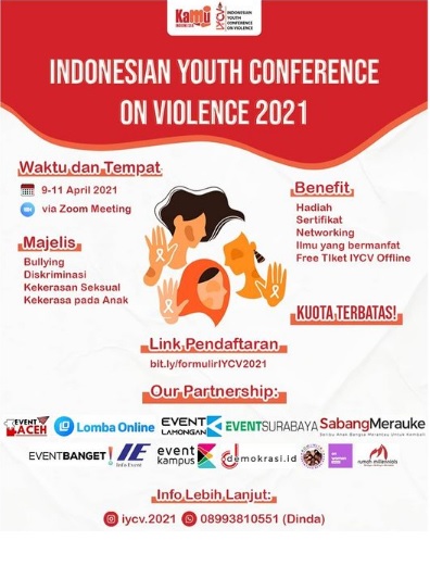 Indoensian Youth Conference On Violence 2021 total Hadiah Rp 10 Juta