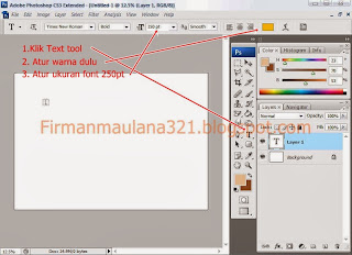 photoshop tutorial dasar membuat efek teks