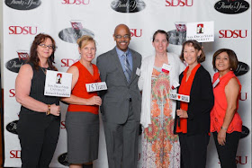 staff awardees with dean johnson