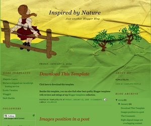 Inspired By Nature Blogger Template
