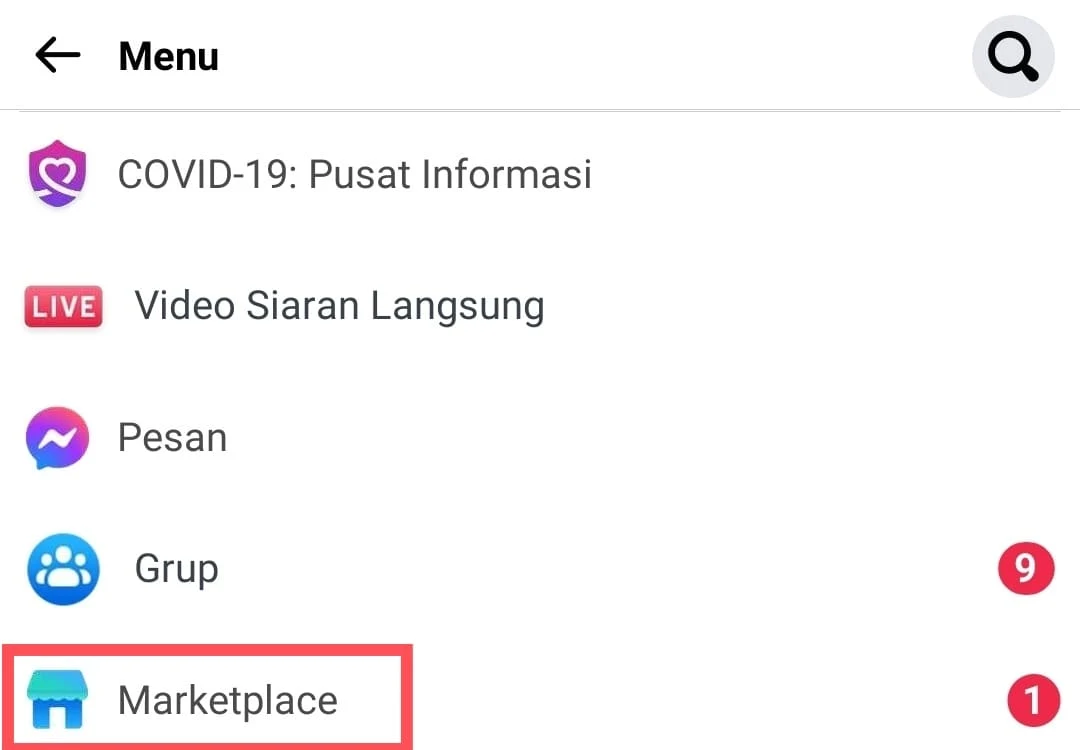 Cara Memunculkan Fitur Marketplace di Facebook Lite