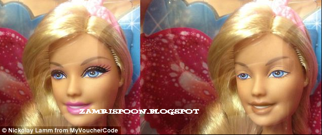 Ternyata Wajah Patung Barbie Hodoh Bila Tanpa Make-up 