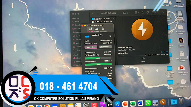 SOLVED : KEDAI REPAIR MACBOOK BAYAN LEPAS | MACBOOK PRO A1708 | BATTERY FAST DRAIN, BATTERY PROBLEM | NEW BATTERY REPLACEMENT