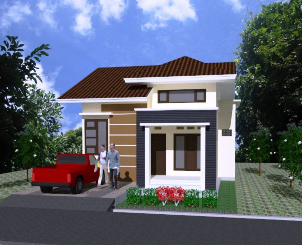 50 Rumah Minimalis 1 Lantai 2 Lantai Tampak Depan Samping