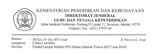 Tindak Lanjut Ppg 2018