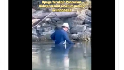 Bikin Nangis, Video Upaya Terakhir Ridwan Kamil Sebelum Pulang ke Indonesia, Susuri Tepian Sungai Aare Mencari Eril