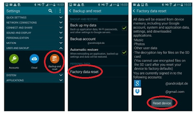 Cara Factory Reset Samsung Galaxy S5