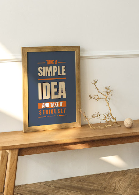 Charlie Munger Quote about taking a simple idea seriously, by Biju Varnachitra, new design