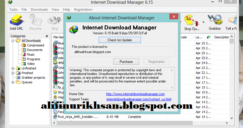 IDM 6.15 Build 9 dengan Crack Patch Serial Number - Free ...