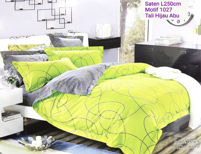 Sprei Satin Jepang Super Tali Hijau