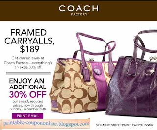 Free Printable Coach Coupons