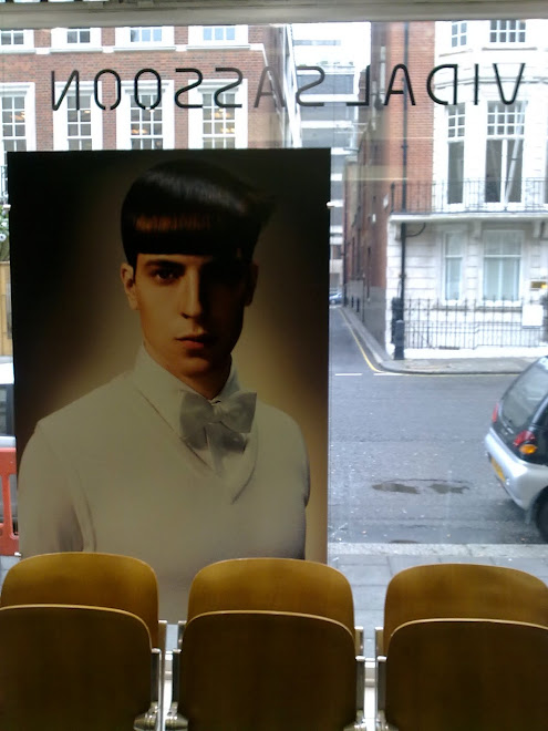 My Haircut for Deco Deluxe, The New Mid-Season 2010 Collection in the Sassoon Academy Window