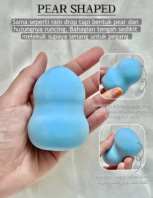 Tips cantik, barang makeup, sponge beauty blender, jenis Dan bentuk sponge beauty blender