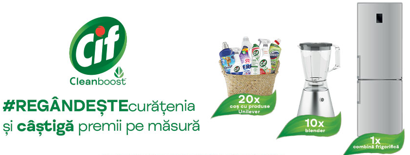 Concurs CIF - Castiga o combina frigorifica sau cosuri cu produse Unilever - concursuri online 2022