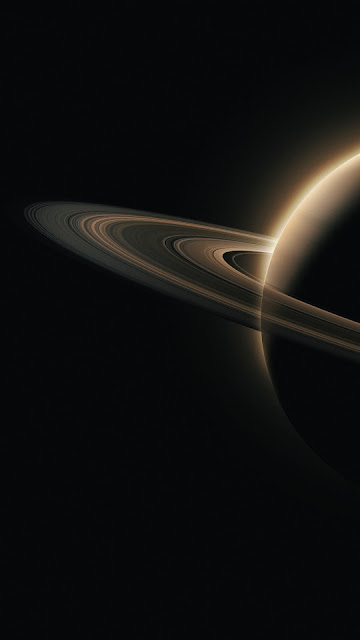 Saturn Dark Background