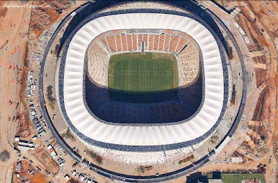 Stade Soccer City a Johannesburg en Afrique du Sud.