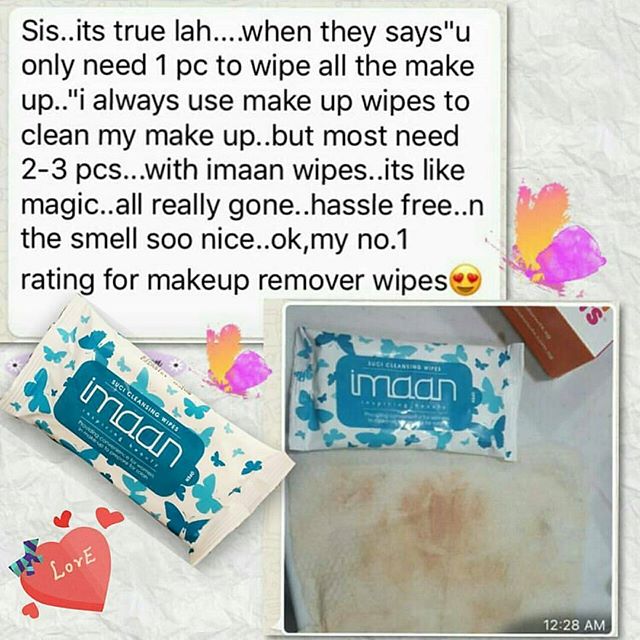 Review Makeup Remover Yang Bagus - IMAAN SUCI WIPES 